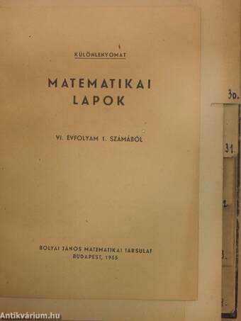 Matematikai lapok/Kettős interpolatio/Matematika I-IV./A szumma (r+kq)n összegről