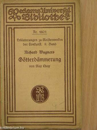 Der Ring des Nibelungen - Dritter Tag (gótbetűs)