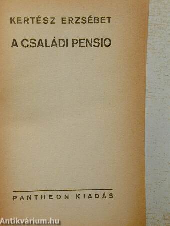 A családi pensio