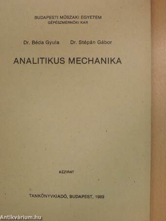 Analitikus mechanika