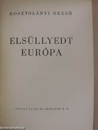 Elsüllyedt Európa