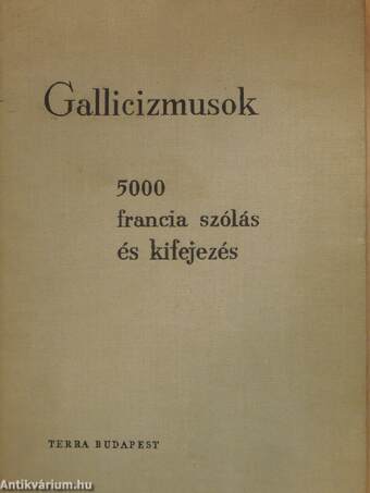 Gallicizmusok