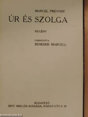 Úr és szolga