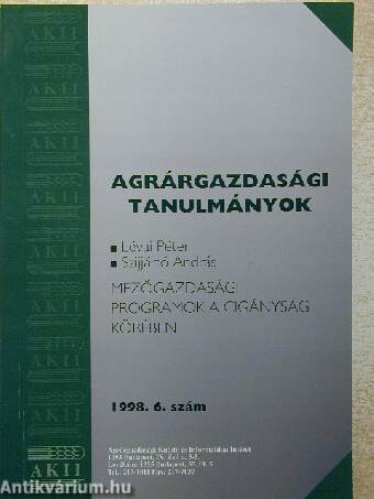 Mezőgazdasági programok a cigányság körében