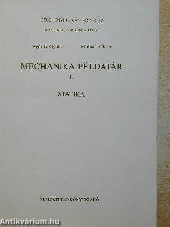 Mechanika példatár I.