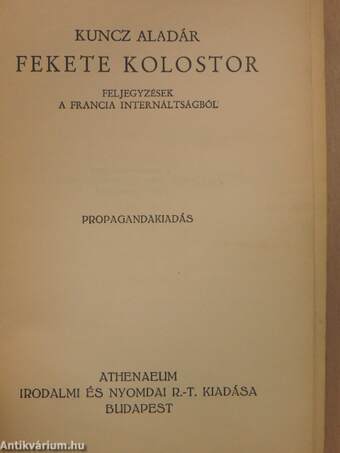 Fekete kolostor I-II.