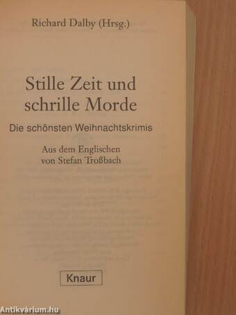 Stille Zeit und schrille Morde