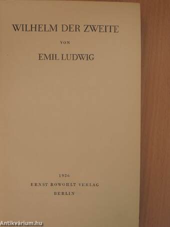 Wilhelm der zweite