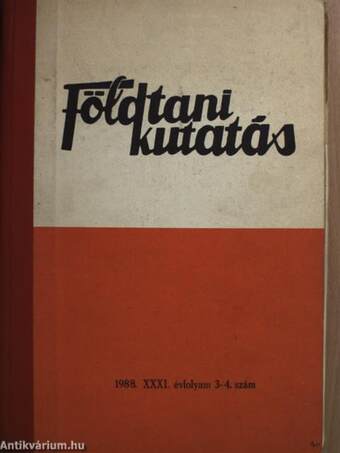 Földtani Kutatás 1988/3-4.