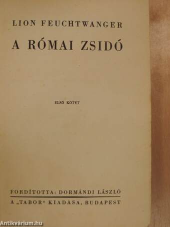 A római zsidó I-II.