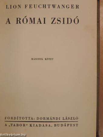 A római zsidó I-II.