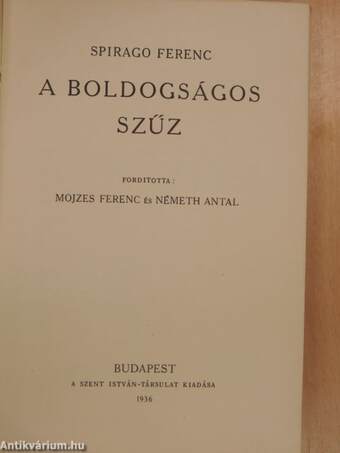 A boldogságos szűz