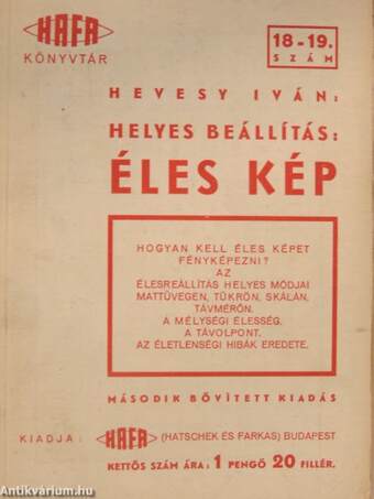 Helyes beállítás: Éles kép