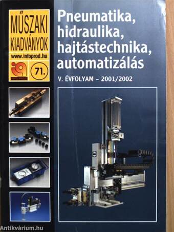 Pneumatika, hidraulika, hajtástechnika, automatizálás 2001/2002