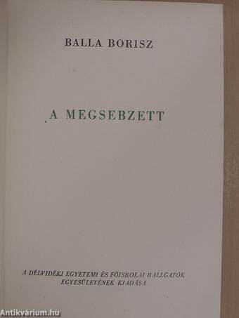 A megsebzett