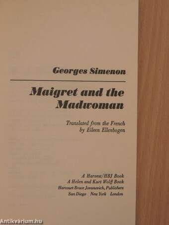 Maigret and the Madwoman