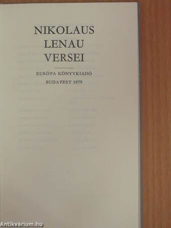 Nikolaus Lenau versei