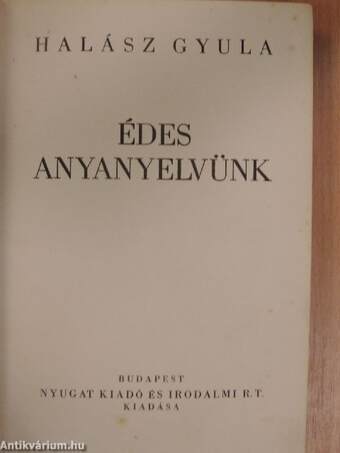 Édes anyanyelvünk