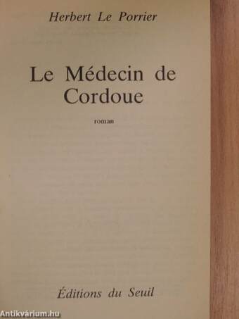 Le médecin de Cordoue