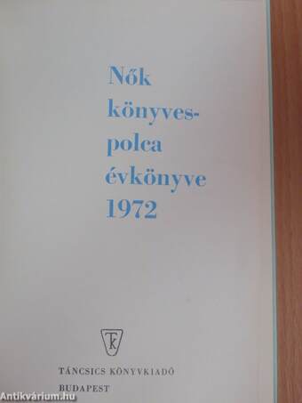 Nők könyvespolca évkönyve 1972