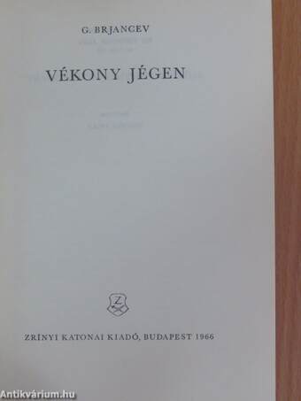 Vékony jégen