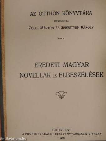 Eredeti magyar novellák és elbeszélések I.