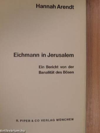 Eichmann in Jerusalem