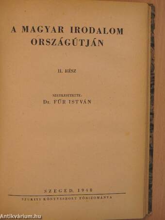 A magyar irodalom országútján I-II.