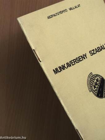 Munkaverseny szabályzat 1981-1985