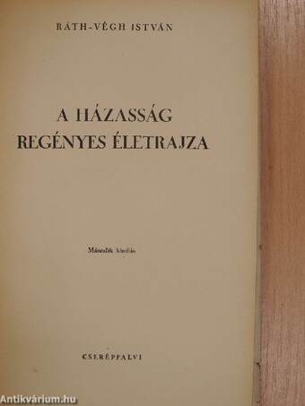 A házasság regényes életrajza