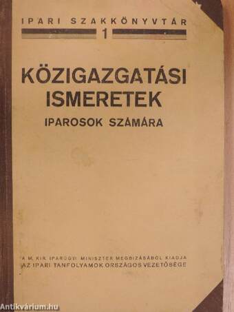 Közigazgatási ismeretek iparosok számára