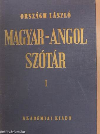 Magyar-angol szótár I-II.