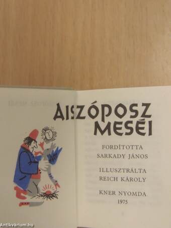 Aiszóposz meséi (minikönyv)