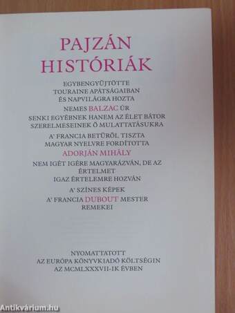 Pajzán históriák