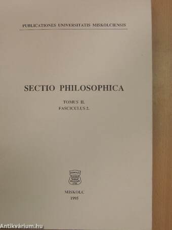 Sectio Philosophica II/2.