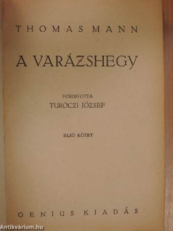 A varázshegy I-IV.