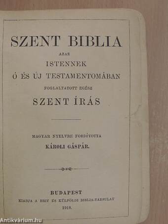 Szent Biblia