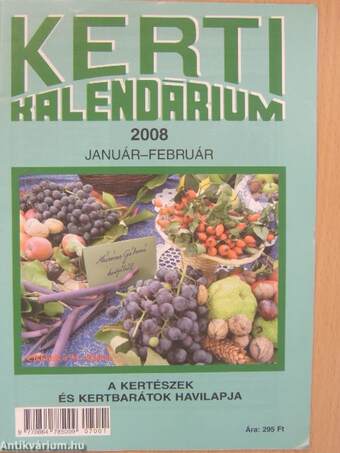 Kerti Kalendárium 2008. január-december