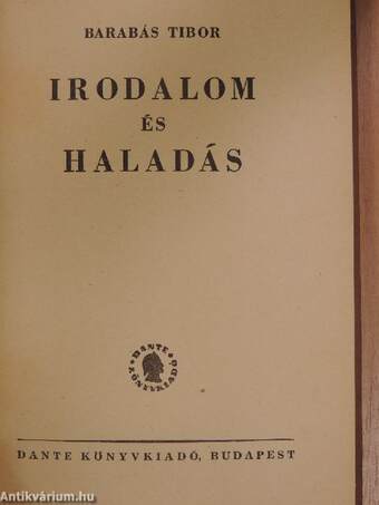 Irodalom és haladás