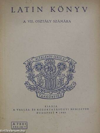 Latin könyv a VII. osztály számára