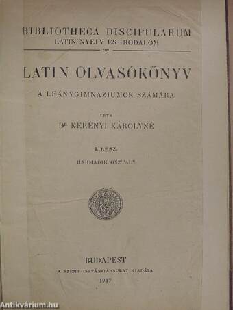 Latin olvasókönyv I.