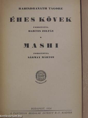 Éhes kövek/Mashi