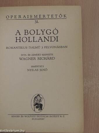 Wagner: A bolygó hollandi