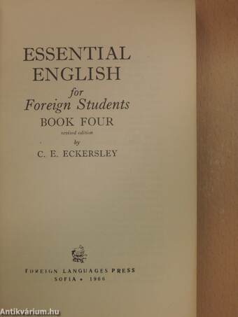 Essential English for Foreign Students Book 4.