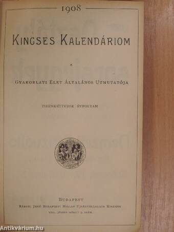 Kincses Kalendáriom 1908