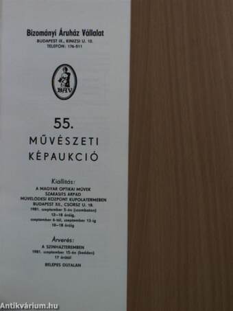 55. művészeti képaukció