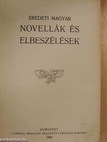 Eredeti magyar novellák és elbeszélések I-II.