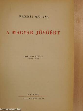 A magyar jövőért