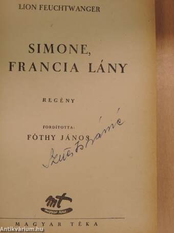 Simone, a francia lány