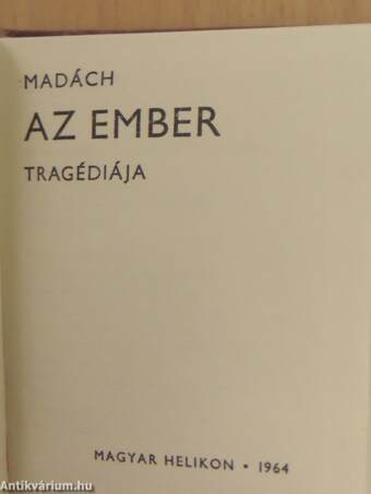 Az ember tragédiája (minikönyv)